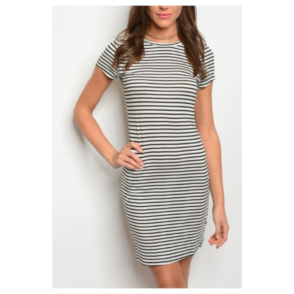 Black & White Stripe Dress